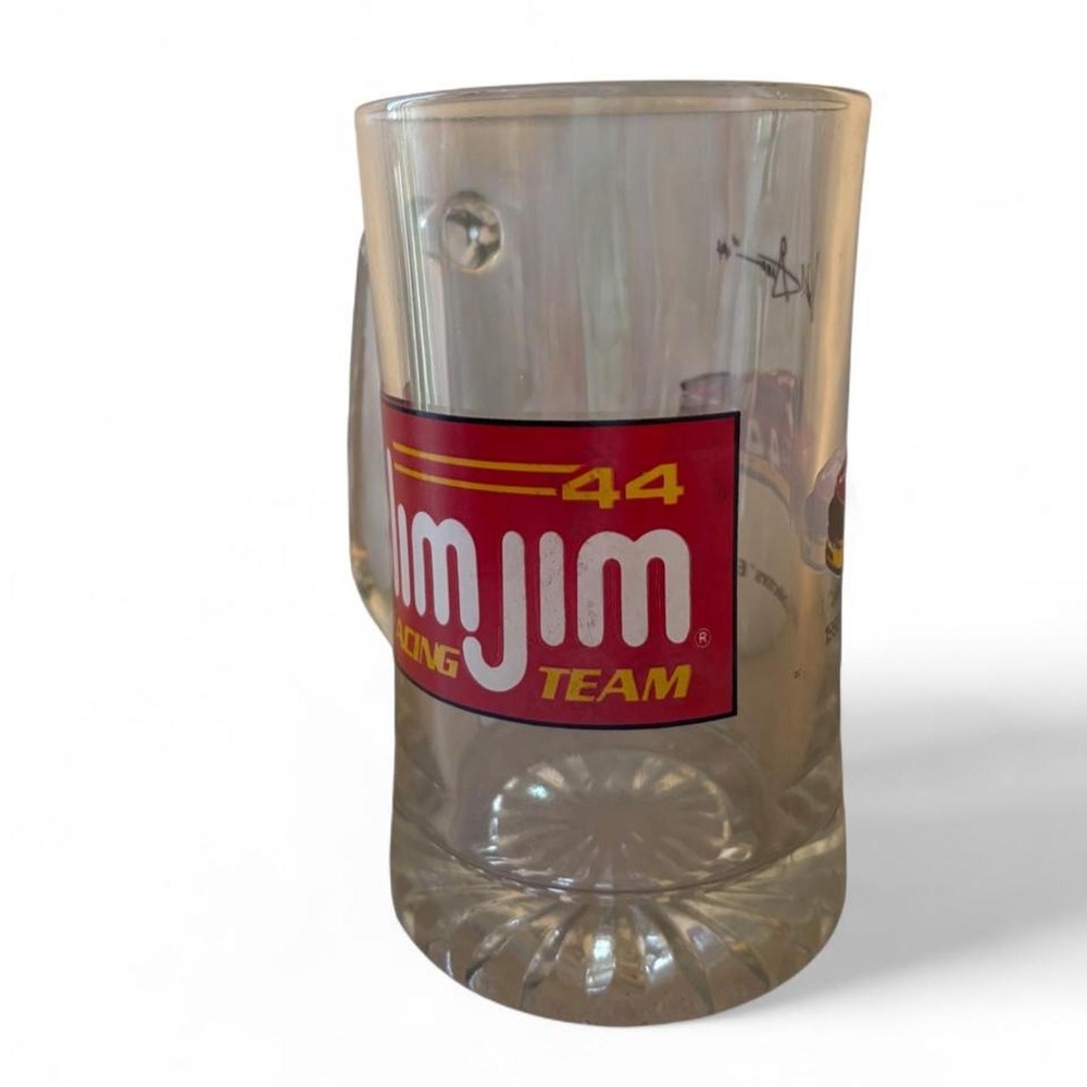 Vintage 1993 Slim Jim Racing Team 44 David Green Glass Beer Mug Tankard 5.5in - Picture 2 of 8